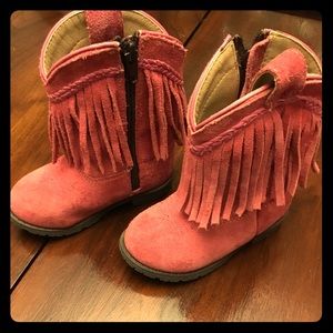 Pink cowboy boots